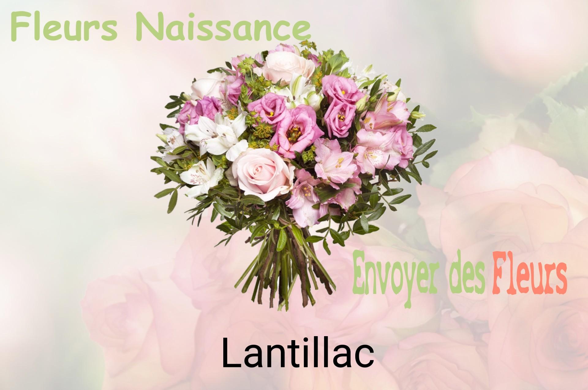 Bouquet de fleurs de naissance livré à Lantillac